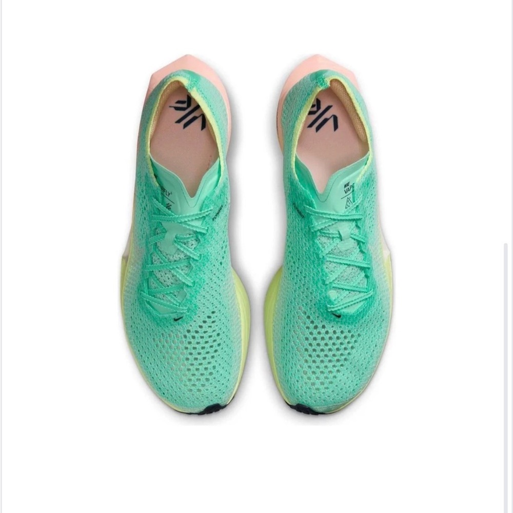 Nike Womens ZoomX VaporFly Next% 3 'Mint Foam Sunset Tint' Sz 7.5 - Picture 10 of 10